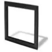 Elo Edelstahl Bezel, schwarz