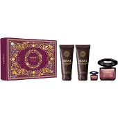Versace Crystal Noir Eau de Parfum Set 90 ml + 100 ml Dushgel + 100 ml Körperlotion + 5 ml