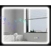 Northio LED-Badezimmerspiegel mit Bluetooth, 70 x 90 cm, Touch-Steuerung