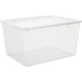 PLAST TEAM Vertriebs GmbH plast team Aufbewahrungsbox BASIC BOX 134,0 Liter transparent