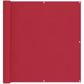 vidaXL Balkonsichtschutz Rot 110 x 400 cm Oxford-Stoff