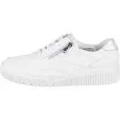 Waldlaufer Schnürhalbschuhe in weiss/weiss kombi, Gr. 7.5