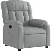 Syfax Relaxsessel Hellgrau Stoff