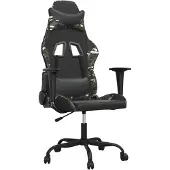 Syfax Gaming-Stuhl Schwarz und Tarnfarben Kunstleder