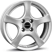 BORBET Felge F brilliant silver 6,0x15 ET40 4x108 4051665020304 F 60540108472,5BS/T kompatibel mit Ford B-Max EcoSport Fiesta Fusion KA+ Tourneo Transit