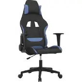 Syfax Gaming-Stuhl Schwarz und Blau Stoff