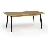 AX Living Küchentisch ausziehbar Brunelli 160+40 cm Anthrazit Eiche