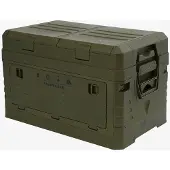 Northix Faltbare Campingbox mit Deckel, Grün, 50L