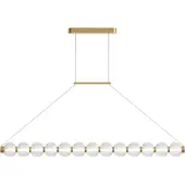 Maytoni Pendelleuchte Amulet LED incl. Gold aus Silicone und Glas , Metall 1050 Lumen 22W für Küche, Schlafzimmer, Wohnzimmer, Esszimmer, Lobby