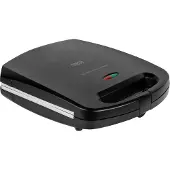 Uni-T Teesa Sandwichmaker 1500W, Schwarz, Antihaft, 4 Dreiecksandwiches