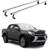 Omtec Dachträger Gepäkträger für VW Amarok mk2 2022-2025 Silber Alu 2 tlg