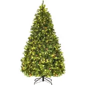 Northix Künstlicher Weihnachtsbaum mit LED-Beleuchtung, 210 cm, Grün