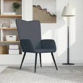 Prolenta Maison Exclusive - Relaxsessel Dunkelgrau Samt