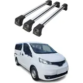 Omtec 5035913-3 Dachreling Dachträger Aluminium 75 kg Max für NISSAN NV200 / Evalia Bus NV200 Kasten / Kombi