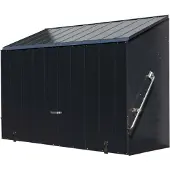 Trimetals Metall Gerätebox, Fahrradbox "Sesam", Aufbewahrungsbox inkl. Boden anthrazit 185 x 76 x 139 cm (L x B x H)