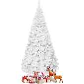 Northix Künstlicher Weihnachtsbaum mit Metallständer, 240 cm, Weiß