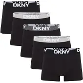 DKNY Herren Portland Fünfer Pack Boxer Shorts Schwarz