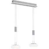 Paul Neuhaus Smarte Hängelampe Q-Etienne, dimmbar, alu / grau / zink, für Wohn- / Esszimmer, Metall, Modern, Smart Home Pendelleuchte