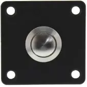 Intersteel Quadratische Türklingel Chimea Schraubenloch schwarz