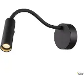 SLV Flexible Nachttischlampe Karpo Goose Schwarz