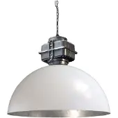 Masterlight Pendelleuchte Industria 80 weiß mit silber