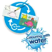 SES Creative My First 14465 Malen mit Wasser - Dinos – Spaß ohne Kleckern für die Kleinsten, Mal-Set für Kinder, 1 Jahr(e), Karton