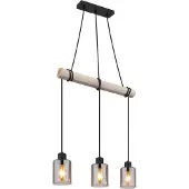Globo Lighting Hängeleuchte Metall schwarz matt, 3x E27