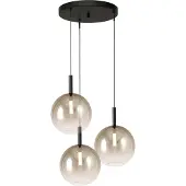 Masterlight 3L vide Pendellampe Lido Ball mit Ø 24 cm goldverblasstem Glas