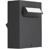 Nova Luce ZELDA LED Sockelleuchte Schwarz 9W IP65 Warmweiss 12x9,4x15cm 9020926