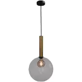 Masterlight Hängelampe Ø 30cm Bella 2 Antikes Messing mit Rauchglas