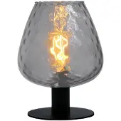 Masterlight Tischlampe Porto mit Diamantrauchglas