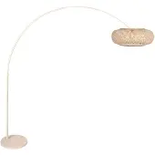 Steinhauer Bogenlampe Sparkled Light, creme / amber, für Wohn- / Esszimmer, Metall, Mediterran, Stehlampe