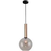 Masterlight Hängelampe Ø 25cm Bella 2 Messinggold mit Goldglas