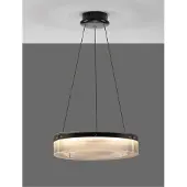 Nova Luce PAULINE LED Pendelleuchte Schwarz 37W Warmweiss 180x55cm dimmbar 9695261