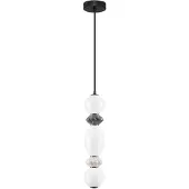 Nova Luce LED Pendelleuchte Pallina dimmbar 14W warmweiss 3000K Mehrfarbig Glas Metall Ø12cm 9009302