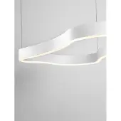 Lyora Pendelleuchte in natürlicher Form Dussa weiß 90cm