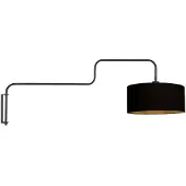 Steinhauer Wandlampe Bloeba, schwarz, für Wohn- / Esszimmer, Metall, Modern, Wandleuchte, Wandlampe Innen