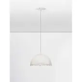 Nova Luce Pendelleuchte Lalu E27 Weiß Ø40cm 9620168