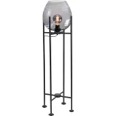 Highlight Stehlampe Fantasy schwarz mit Rauchglas 140cm