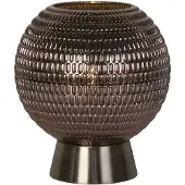 Searchlight Tischlampe Mila Braunes Glas Batteriebetrieben