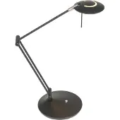 Steinhauer Tischleuchte Zodiac LED 1-flammig Schwarz Matt 18x18cm