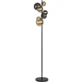 Paul Neuhaus Stehlampe Popsicle, schwarz, für Wohn- / Esszimmer, Metall, Modern, Stehlampe