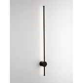 Nova Luce LED Außen-Wandleuchte Ridge 19W warmweiss 3000K IP65 salzwasserfest Schwarz Aluminium 97x8cm 9923408