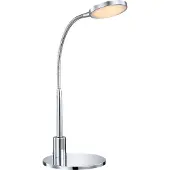Globo Tischleuchte Aluminium verchromt, LED