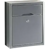 Albert Briefkasten Letter Design 40 cm grau