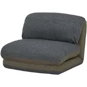 Mendler Schlafsessel HWC-E68, Schlafsofa Funktionssessel Klappsessel Relaxsessel, Stoff/Textil khaki/dunkelgrau