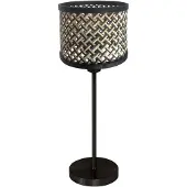 Steinhauer Tischlampe Noor, schwarz, für Wohn- / Esszimmer, Metall, Tischlampe