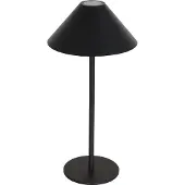 Steinhauer Tischleuchte Ancilla - schwarz - Metall - 15 cm - eingebautes LED-Modul - 3353ZW