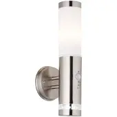 Brilliant stehende Wandlampe BOLE | spritzwassergeschützte LED Wandleuchte für den Außenbereich | E27 Fassung | 38x15cm