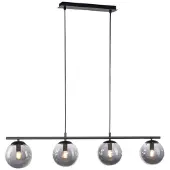 JUST LIGHT BIG WIDOW Pendelleuchte E14 max. 25W 4-fach schwarz 14604-18